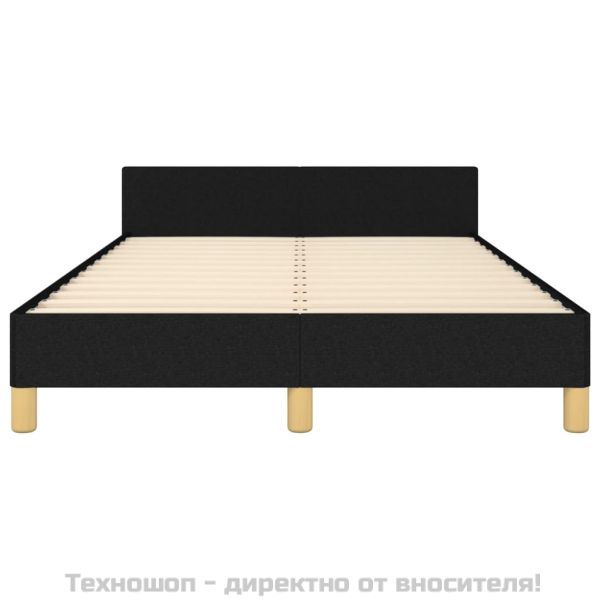 Рамка за легло без матрак, черна, 120x200 см, плат