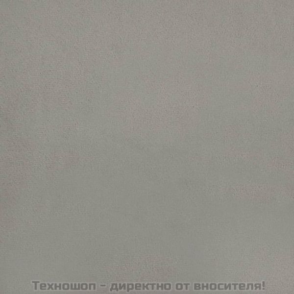 Рамка за легло без матрак, светлосива, 200x200 см, кадифе