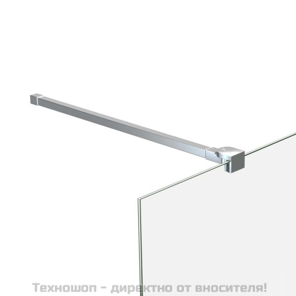 Носещо рамо за параван за баня, неръждаема стомана, 70-120 см