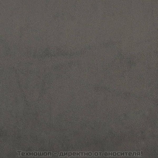 Горни табли за легло, 2 бр, тъмносиви, 90x5x78/88 см кадифе