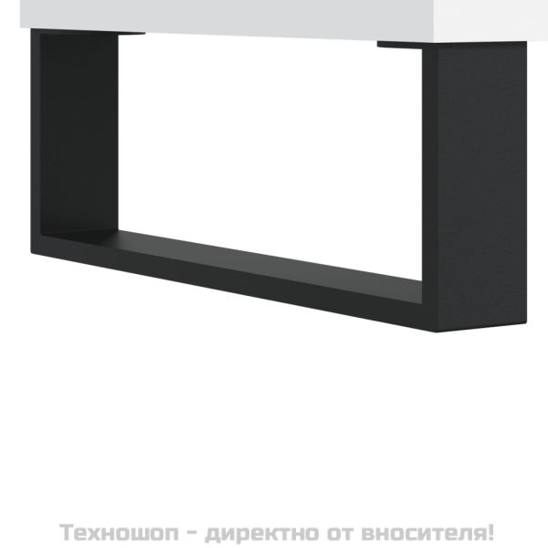 Кафе маса, бяла, 104x60x35 см, инженерно дърво