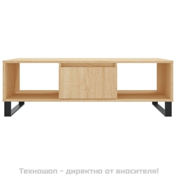 Кафе маса, дъб сонома, 104x60x35 см, инженерно дърво