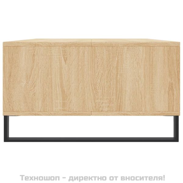 Кафе маса, дъб сонома, 104x60x35 см, инженерно дърво