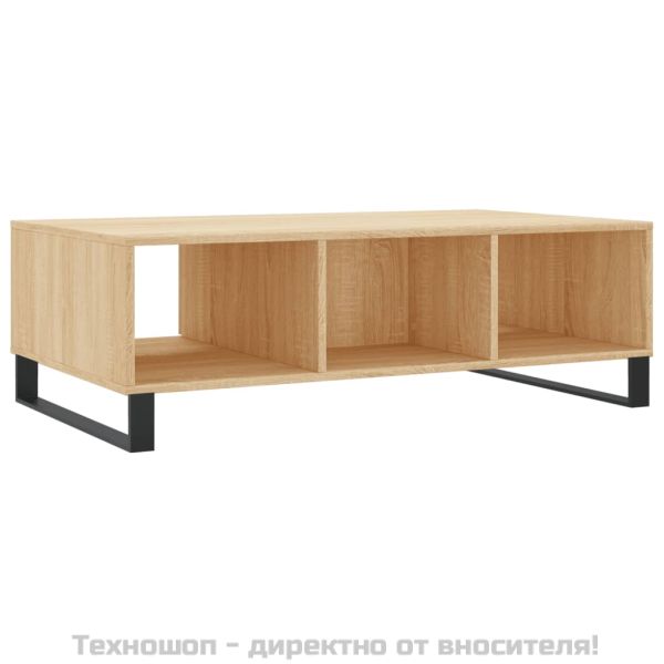 Кафе маса, дъб сонома, 104x60x35 см, инженерно дърво