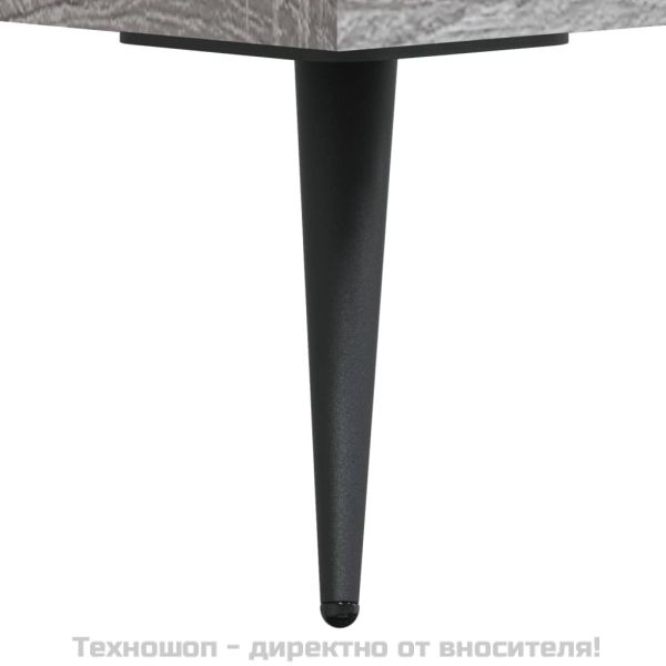 Кафе маса, сив сонома, 90x50x40 см, инженерно дърво