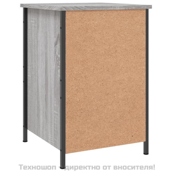 Нощни шкафчета, 2 бр, сив сонома, 40x42x60 см, инженерно дърво
