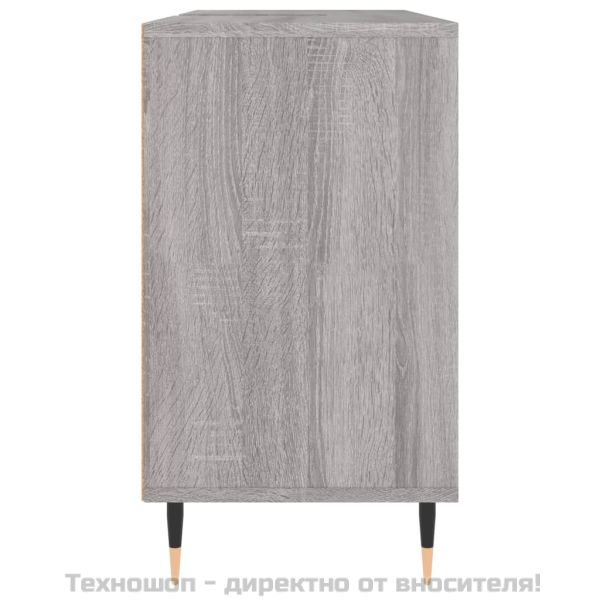 Шкаф за баня, сив сонома, 80x33x60 см, инженерно дърво