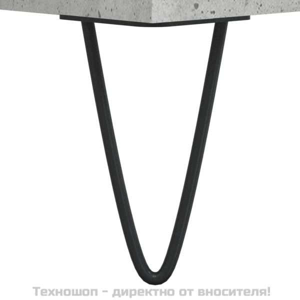 Шкаф за баня, бетонно сив, 80x33x60 см, инженерно дърво