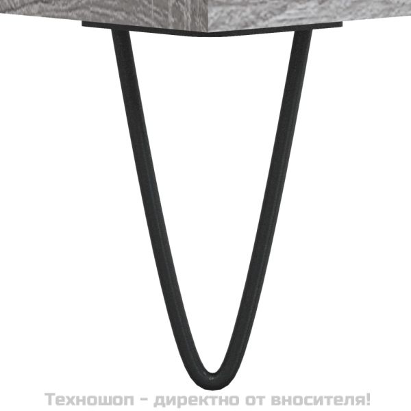 Шкаф за баня, сив сонома, 80x33x60 см, инженерно дърво