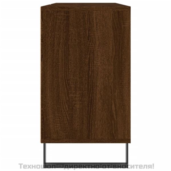 Шкаф за баня, кафяв дъб, 80x33x60 см, инженерно дърво