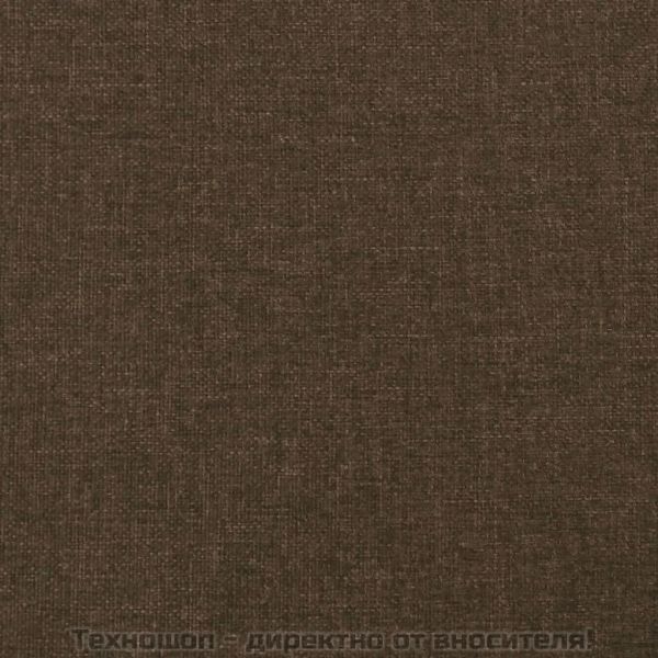 Рамка за легло без матрак, тъмнокафява, 140x200 см, плат