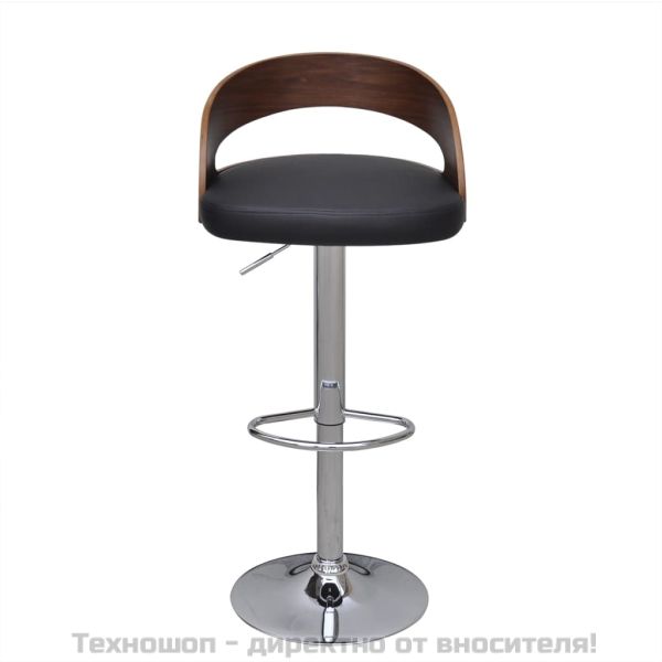 Бар табуретки, 2 бр, извито дърво