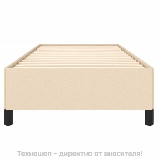 Рамка за легло без матрак, kремав, 80x200 см, плат