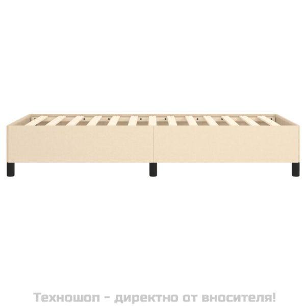 Рамка за легло без матрак, kремав, 80x200 см, плат