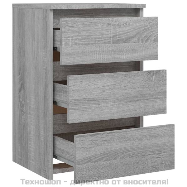 Нощни шкафчета 2 бр сив сонома 40x35x62,5 см инженерно дърво