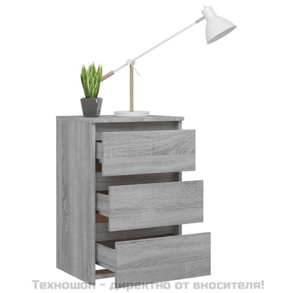 Нощни шкафчета 2 бр сив сонома 40x35x62,5 см инженерно дърво