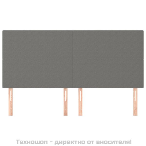 Табла за легло, тъмносива, 180x5x118/128 см, плат