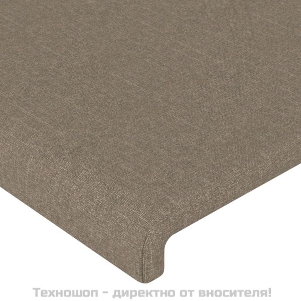 Горна табла за легло, таупе, 100x5x78/88 см, плат