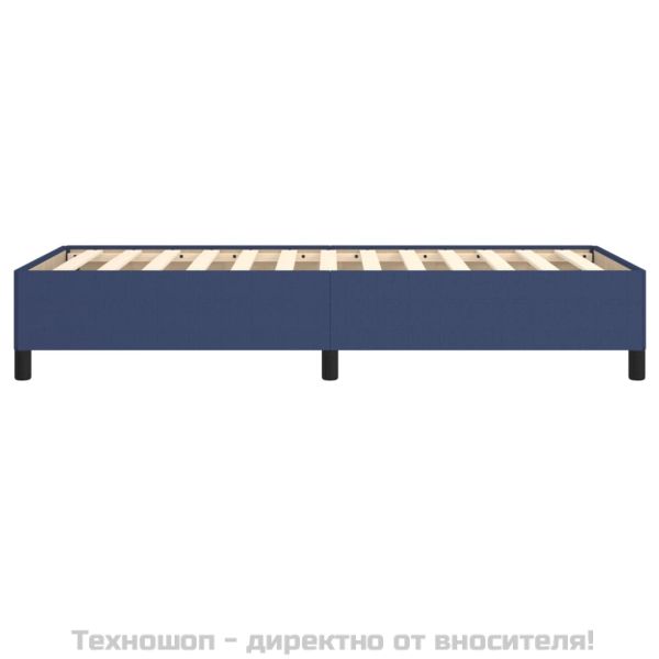 Рамка за легло без матрак, Синьо, 100x200 см, плат
