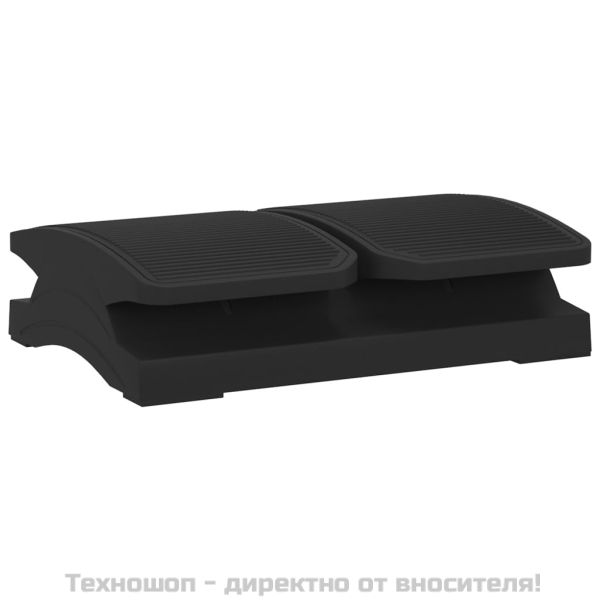 Поставка за крака, черна, 43,5x32,5x10,5 см