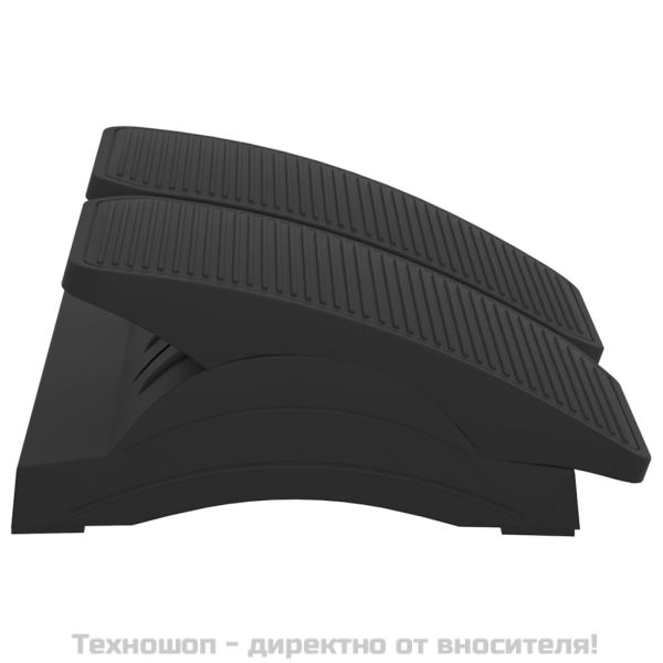 Поставка за крака, черна, 43,5x32,5x10,5 см