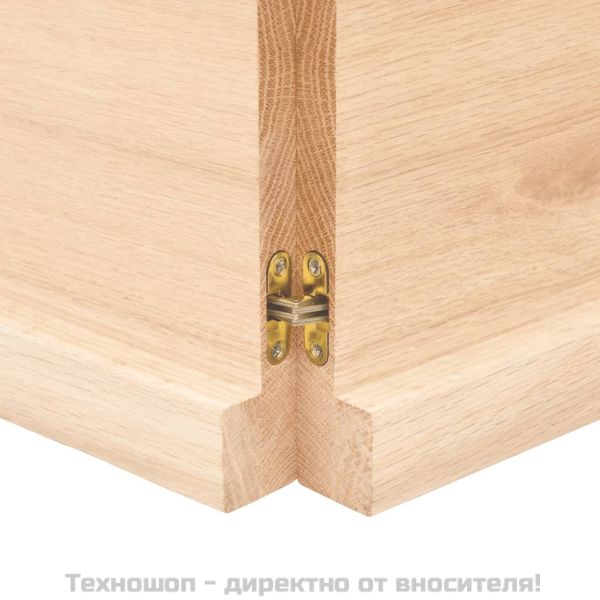 Стенен рафт, 140x60x(2-4) см, необработен масивен дъб