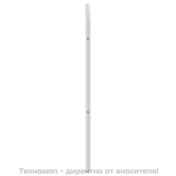Метална табла за глава, бяла, 180 см