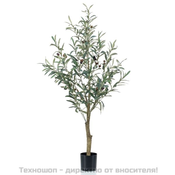 Emerald Изкуствено маслиново дърво 115 см в пластмасова саксия