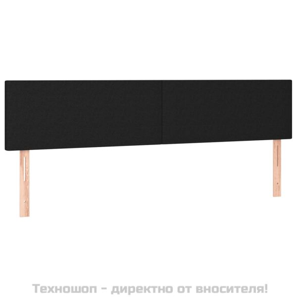 Боксспринг легло с матрак, черно, 180x200 см, плат