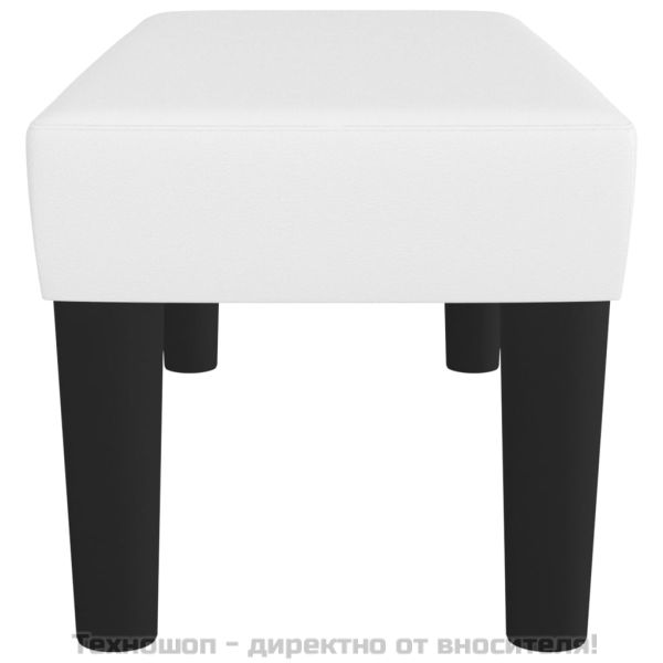 Пейка, бяла, 70x30x30 см, изкуствена кожа