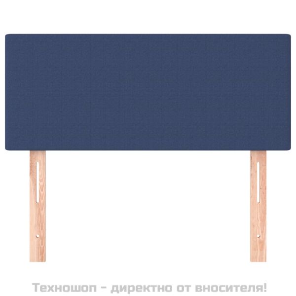 Горна табла за легло, синя, 80x5x78/88 см, плат