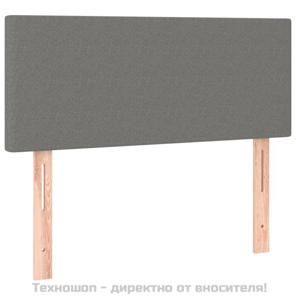 Горна табла за легло, тъмносива, 80x5x78/88 см, плат