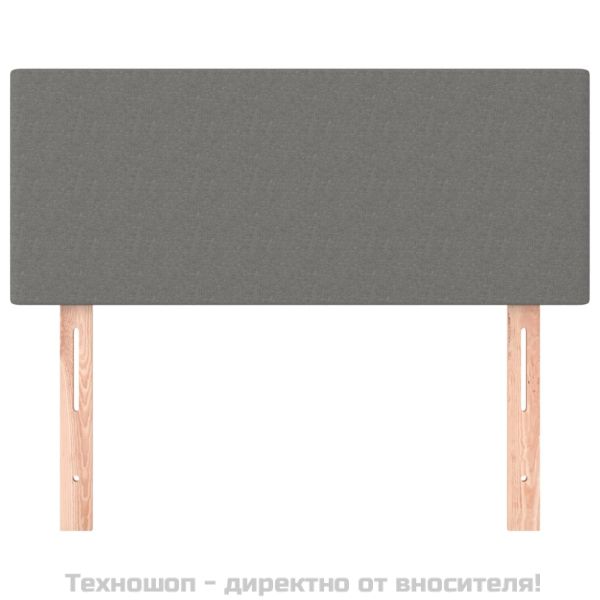 Горна табла за легло, тъмносива, 80x5x78/88 см, плат