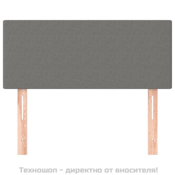 Горна табла за легло, тъмносива, 90x5x78/88 см, плат
