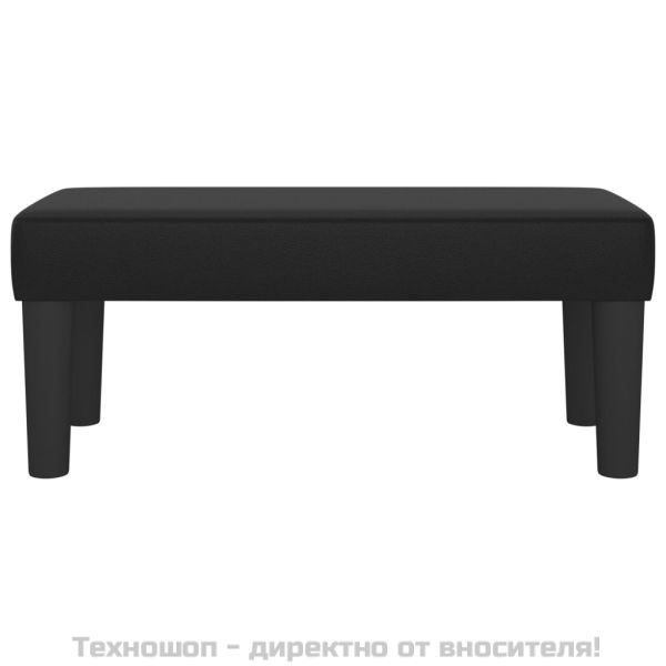 Пейка, черна, 70x30x30 см, изкуствена кожа