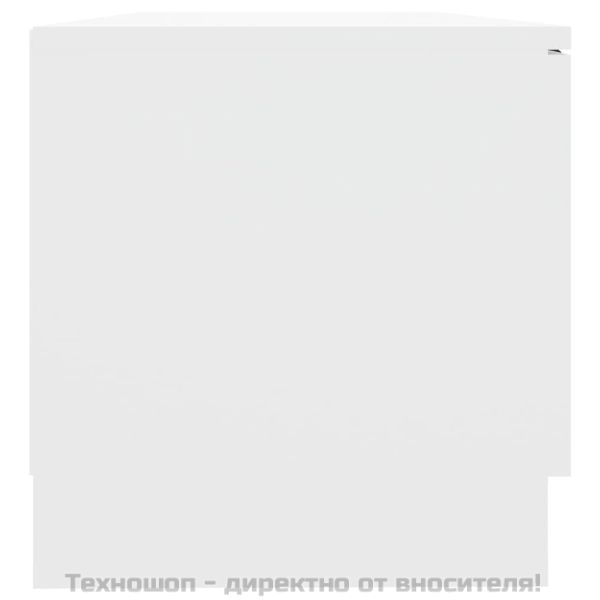 ТВ шкафове 2 бр бели 80x35x36,5 см инженерно дърво