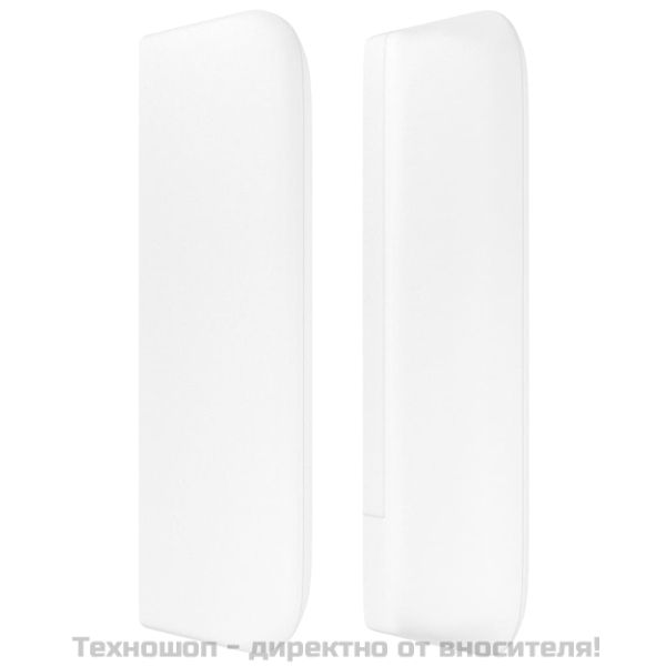 Горна табла за легло, Бяла, 163x16x78/88 см, изкуствена кожа