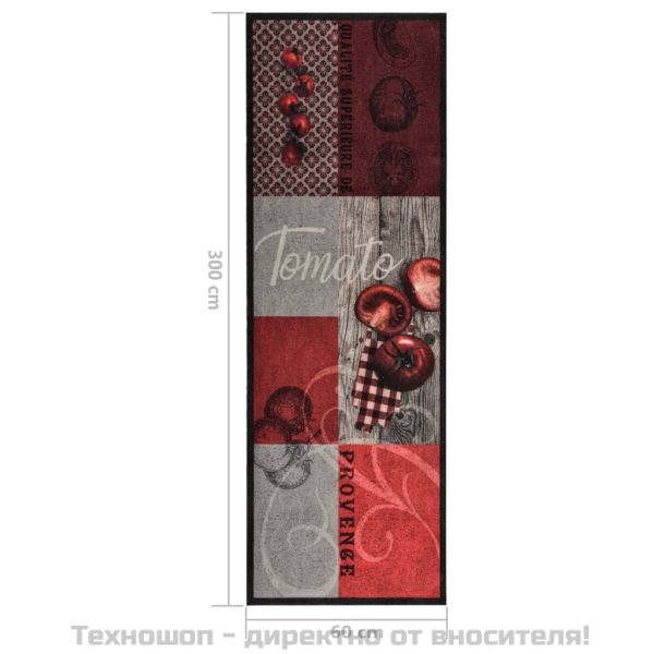 Кухненско килимче, перимо, домати, 60x300 см