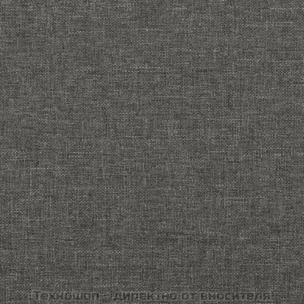 Горни табли за легло, 2 бр, тъмносиви, 80x5x78/88 см, плат