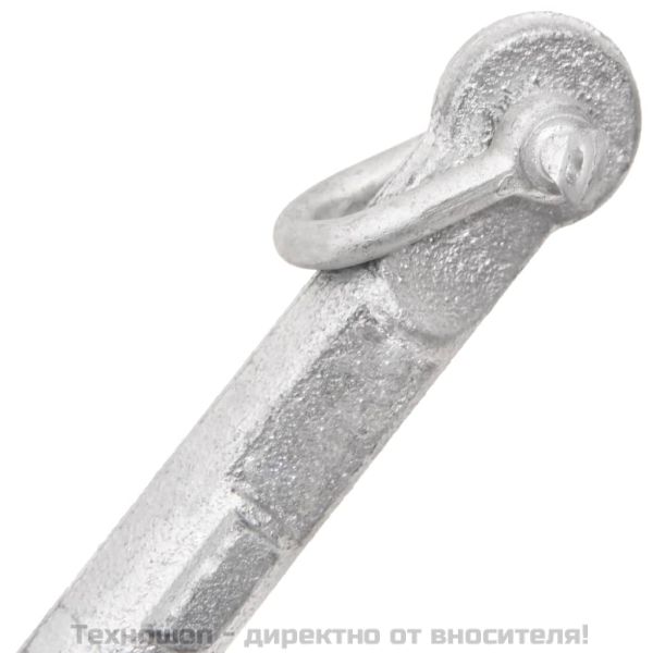 Сгъваема котва, сребриста, 0,7 кг, Горещо поцинкован чугун