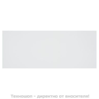 Горна табла за легло с шкафчета, бяла, инженерно дърво