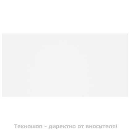 Горна табла за легло с шкафчета, бяла, инженерно дърво