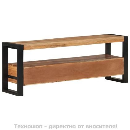 ТВ шкаф, 120x30x45 см, масивно акациево дърво