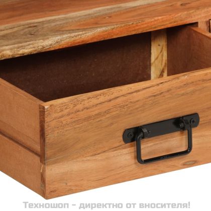 ТВ шкаф, 120x30x45 см, масивно акациево дърво