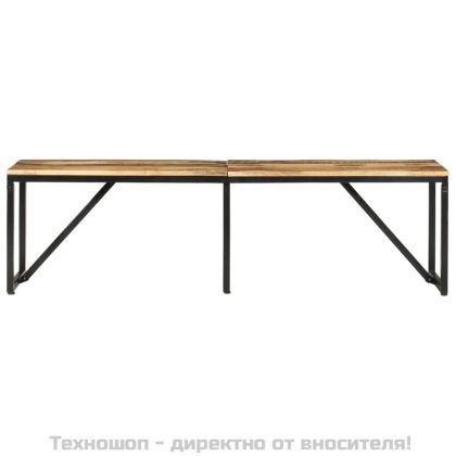 Пейка, 160x35x46 см, мангово дърво масив