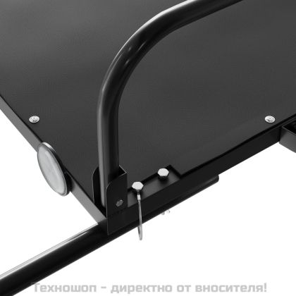 Ремарке за велосипед, черно, 126x63x34 см, желязо