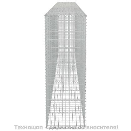 Габионна стена с капаци, поцинкована стомана, 600х50х150 см