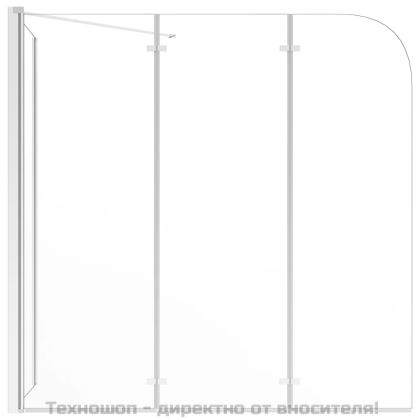 Душ кабина, 120x69x130 см, закалено стъкло, прозрачна