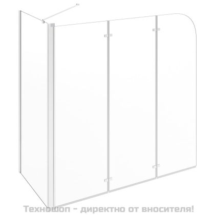 Душ кабина, 120x69x130 см, закалено стъкло, прозрачна