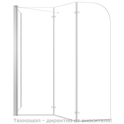 Душ кабина, 120x69x130 см, закалено стъкло, прозрачна